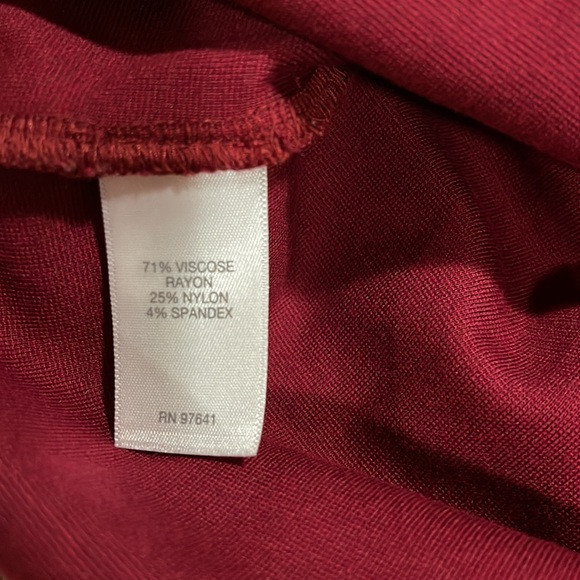 J. Jill ponte knit boat neck top size M brick red long sleeves CLASSIC - Picture 4 of 4